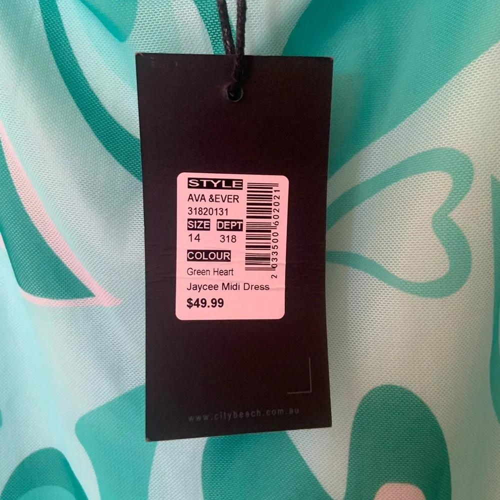 AVA & EVER Green Heart Jaycee Midi Dress - Picture 4 of 6